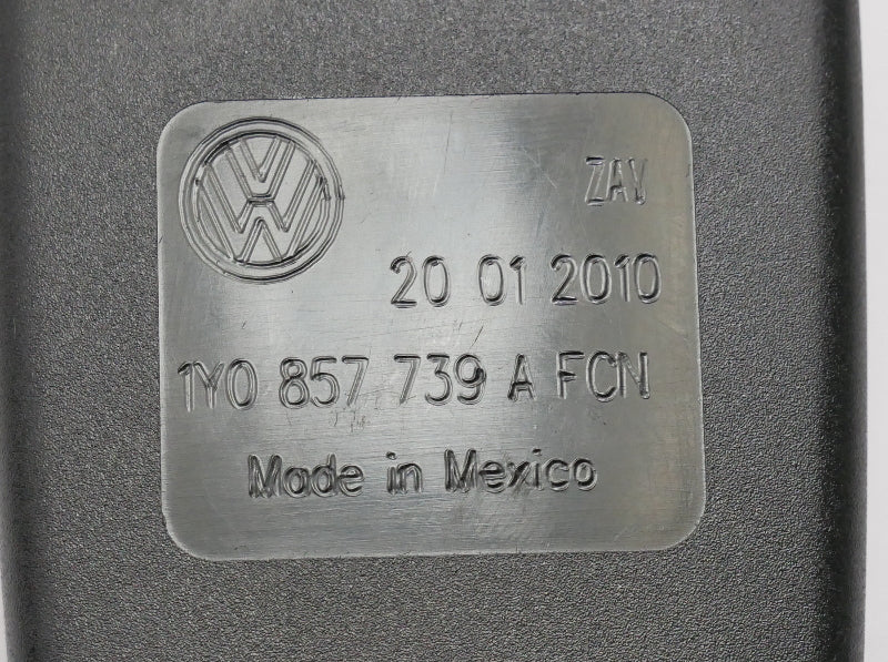 Rear Seatbelt Buckle Receiver 03-10 VW Beetle Convertible - 1Y0 857 739 A