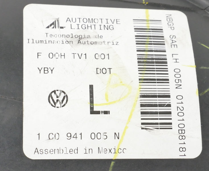 Headlight Head Light Lamp Set 06-10 VW Beetle - Genuine - 1C0 941 006 / 005 N