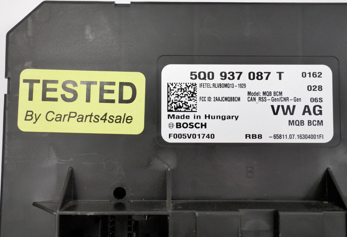 BCM Mody Control Module 15-17 VW Golf Alltrack Sportwagen MK7 - 5Q0 937 087 T