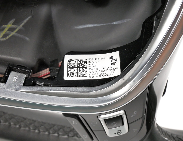 Leather Steering Wheel 15-21 VW Golf Sportwagen Alltrack MK7 - 5GM 419 091 BD