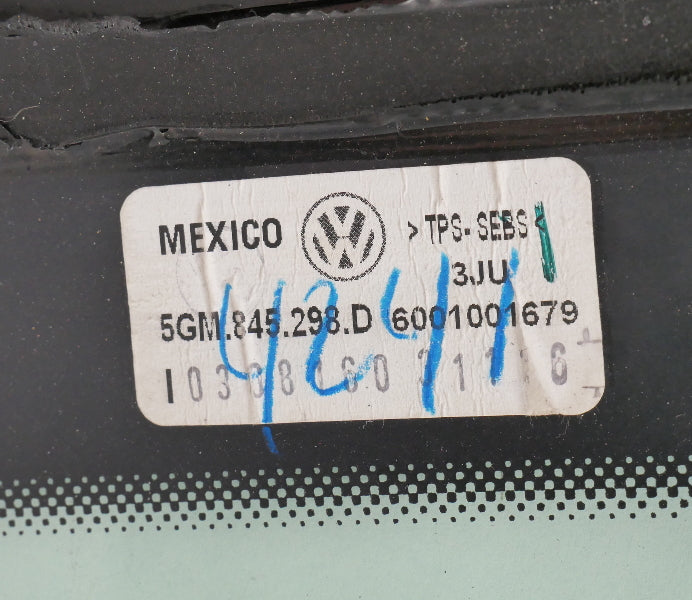 RH Rear Quarter Side Glass 15-19 VW Golf Sportwagen MK7 ~ Genuine 5GM 845 298 D