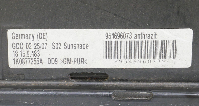 Black Sunroof Slider Shade 05-10 VW Jetta GLI Rabbit GTI R32 MK5 - 1K0 877 255 A