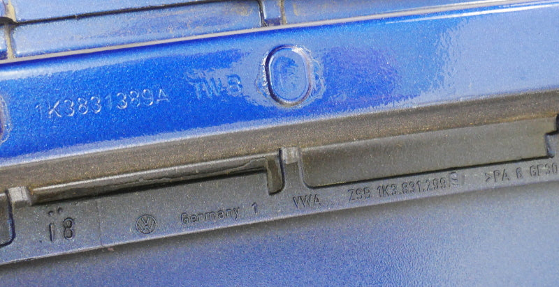 LH Front Door Shell Skin 06-09 VW Rabbit GTI R32 MK5 2DR LB5R Blue - Genuine