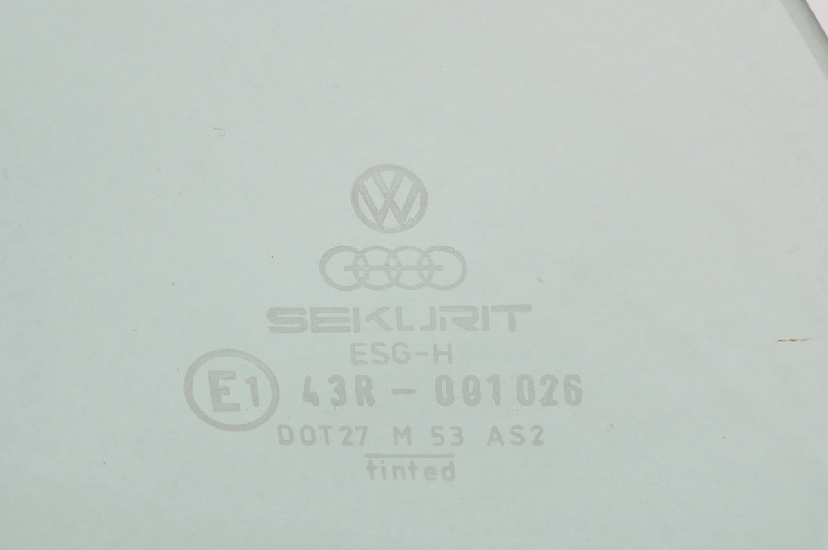 RH Door Vent Quarter Side Window Glass 80-91 VW Vanagon T3 - Genuine