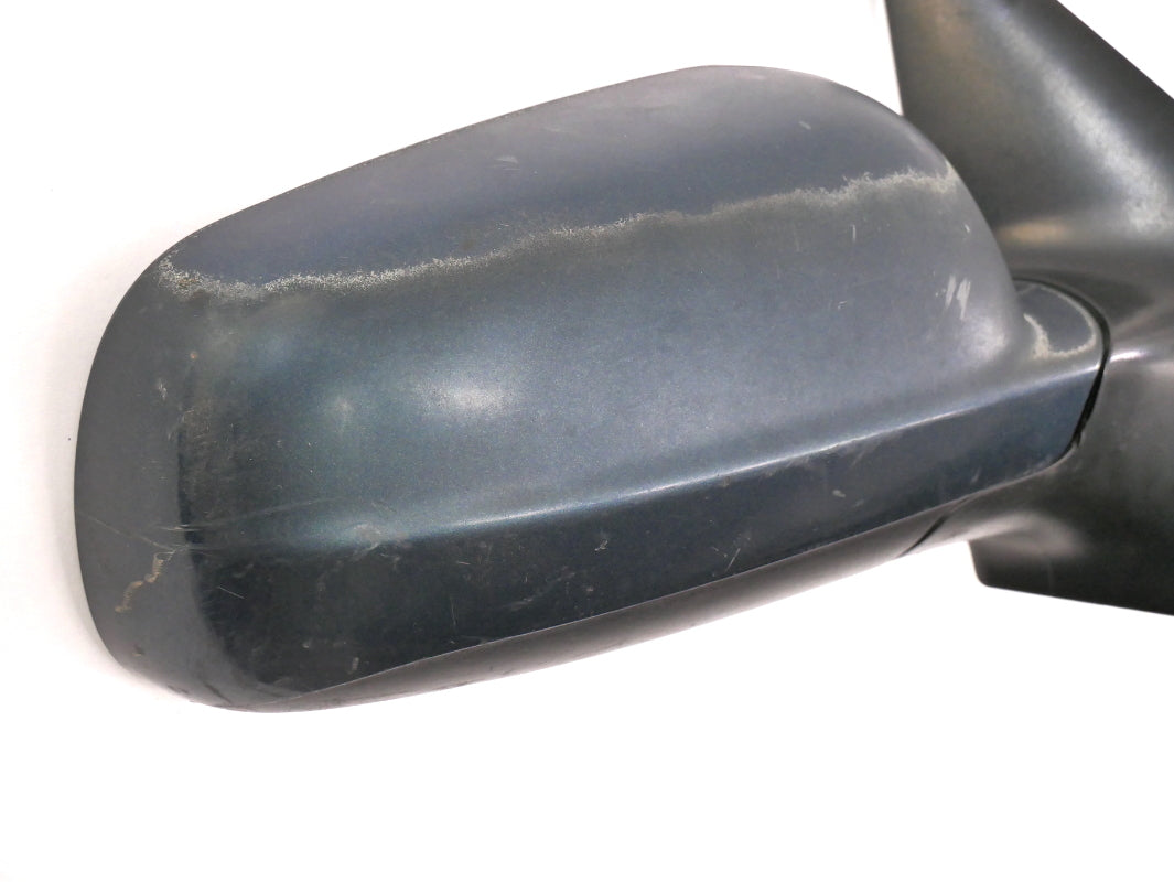 RH Manual Side View Exterior Door Mirror VW Jetta Golf MK4 Blue - Genuine