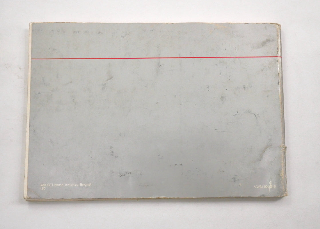 1990 90 VW Volkswagen VW Golf & GTI MK2 Owners Manual Book - Genuine