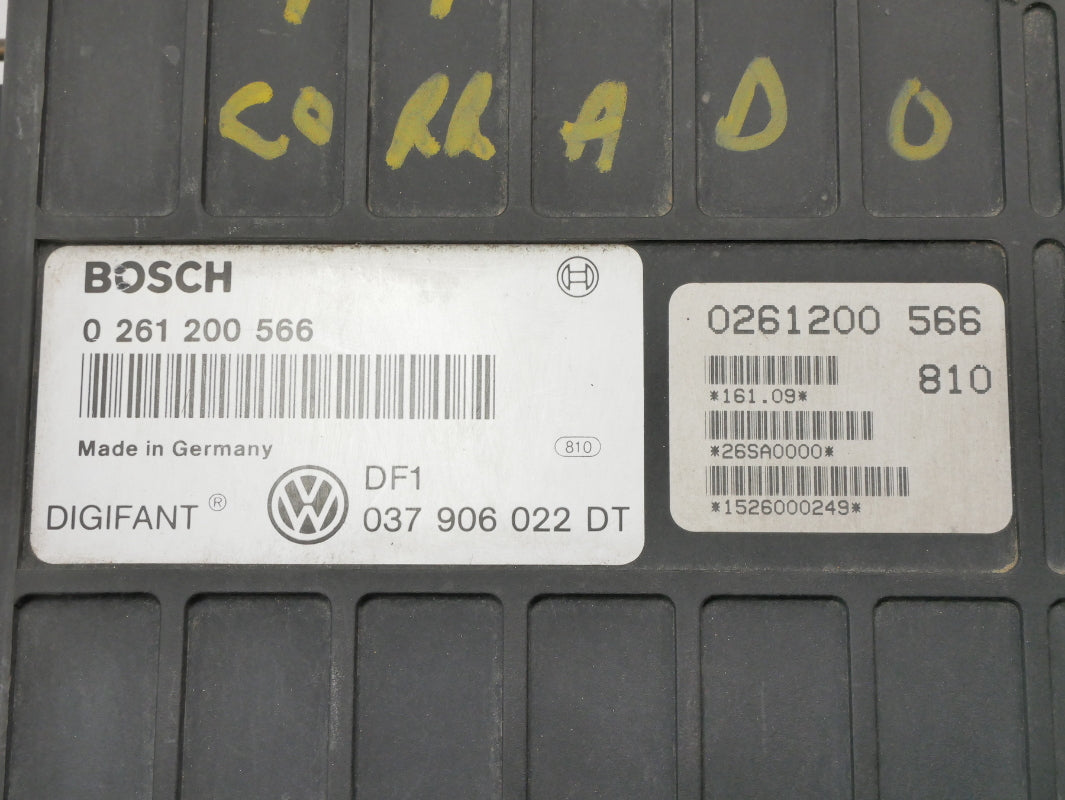 ECU ECM Engine Computer 90-92 VW Corrado G60 AT Digifant-1 DF1 - 037 906 022 DT