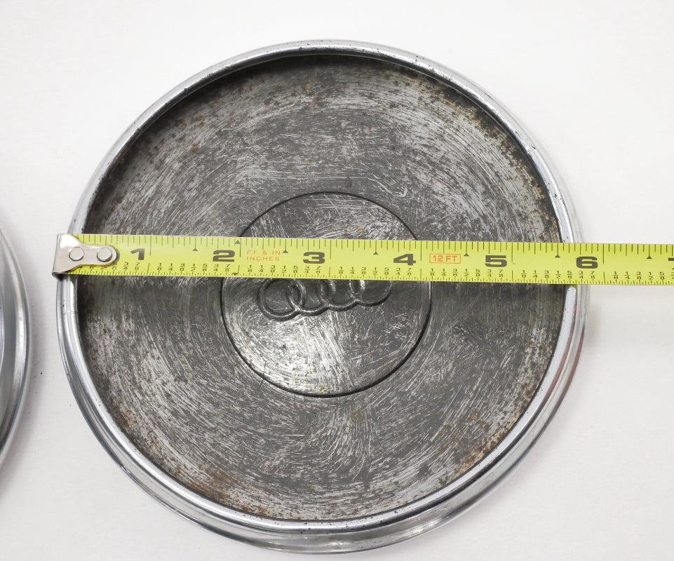 4x Chrome Wheel Center Hub Caps Hubcap VW Audi Fox MK1 Rabbit - Genuine