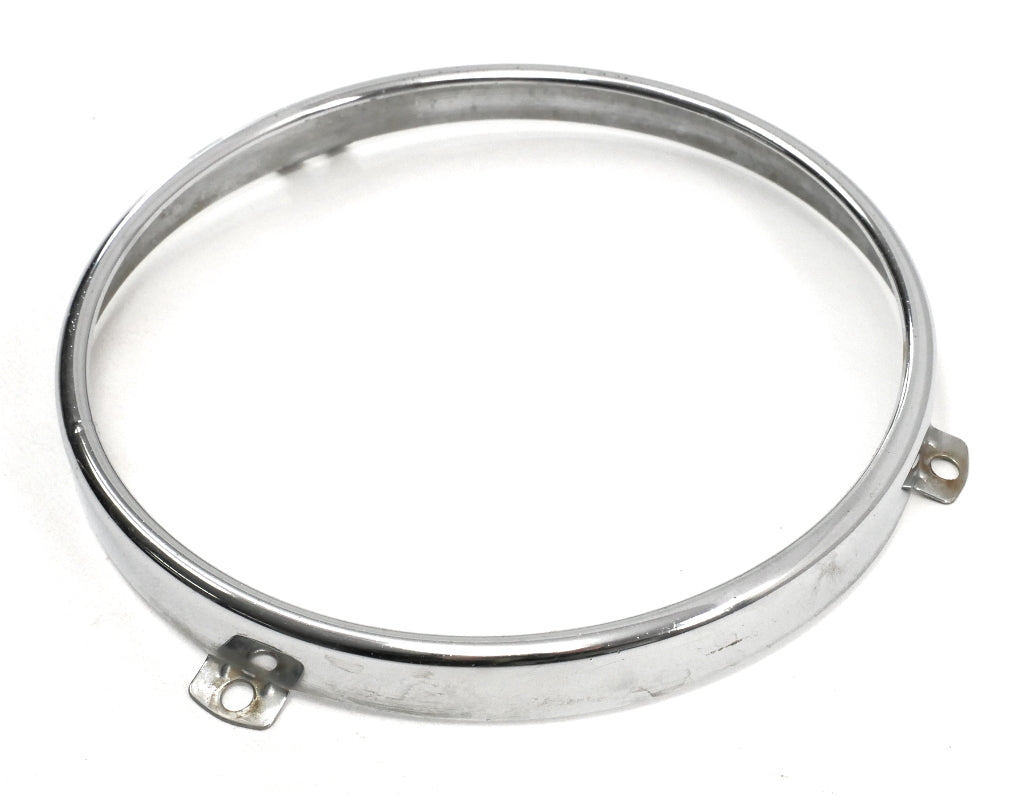 Round Chrome Headlight Head Light Lamp Trim Ring 75-81 VW Scirocco MK1 - Genuine