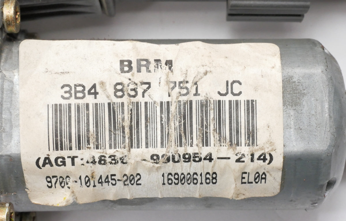 LH Front Power Window Motor 01-05 VW Passat B5.5 - Genuine - 3B4 837 751 JC