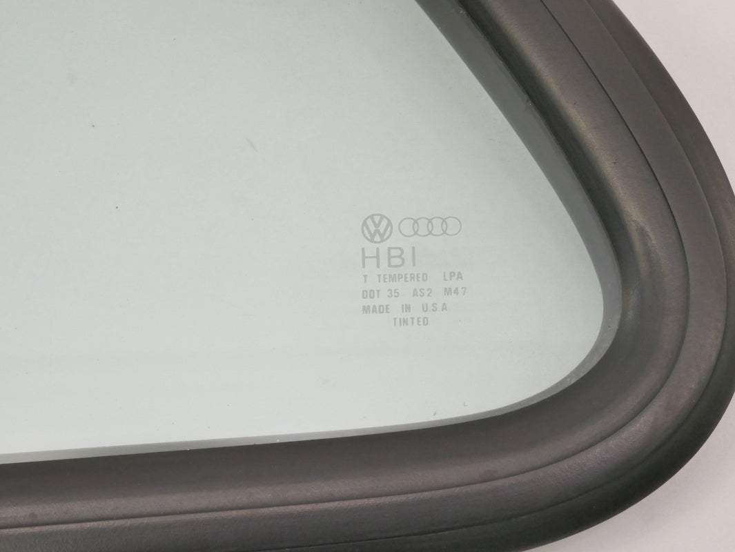 LH Rear Side Window Quarter Glass & Seal 85-92 VW Golf GTI 2 Door Mk2 ~ Genuine