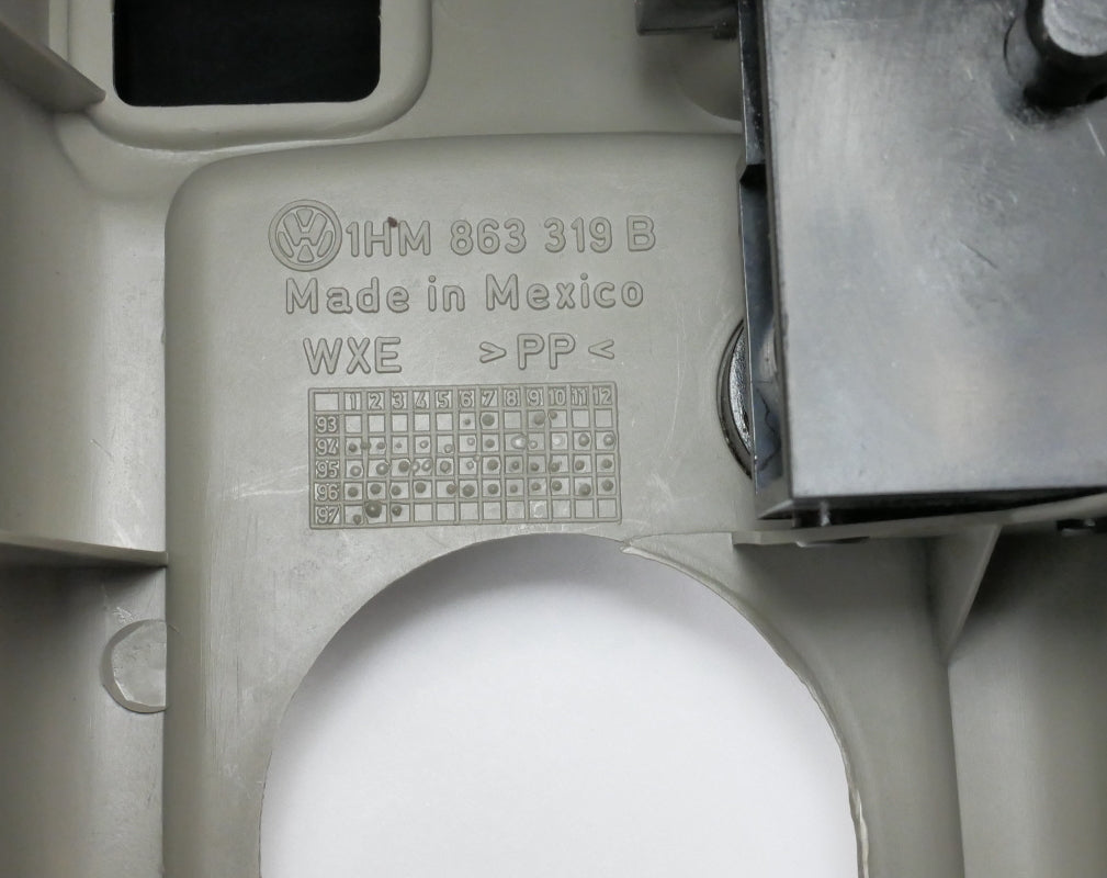 Rear Center Console Armrest 93-99 VW Jetta Golf MK3 Beaver - OEM - 1HM 863 319 B
