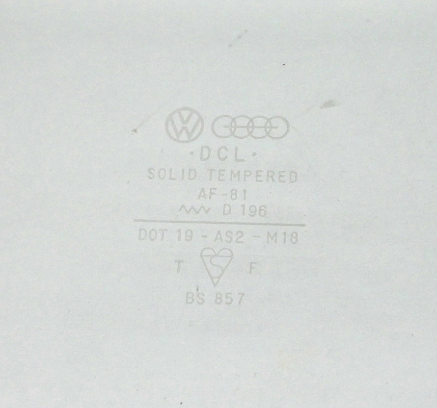 RH Front Window Door Exterior Glass 75-84 VW Rabbit GTI Jetta MK1 2 DR ~ Genuine
