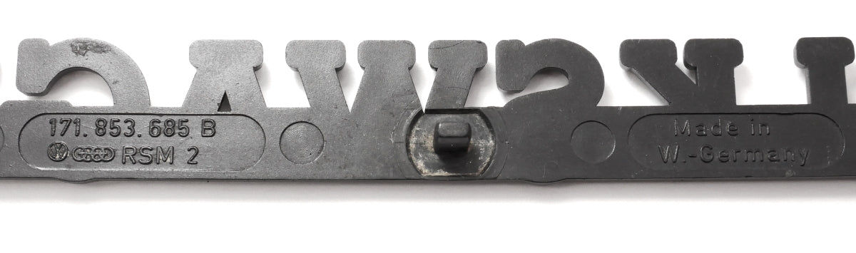 Black Trunk Hatch Badge Emblem 75-84 VW Rabbit GTI Jetta MK1 OEM - 171 853 685 B