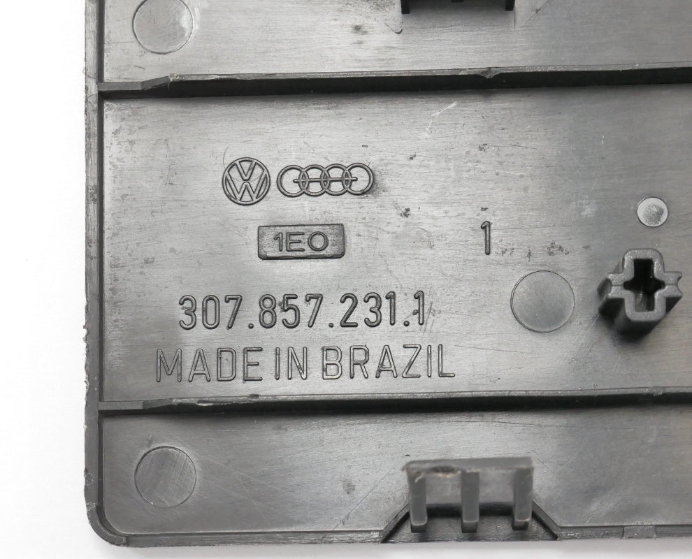 Radio Blank Delete Block Off Dash Trim Panel 87-93 VW Fox - OEM - 307 857 321 1