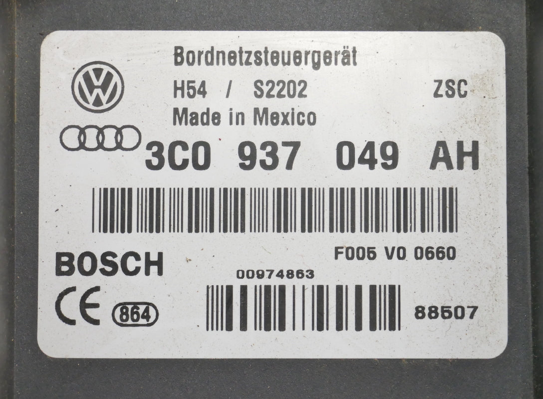 BCM CECM Central Electronics Module 2008 VW Jetta MK5 ~ Genuine ~ 3C0 937 049 AH