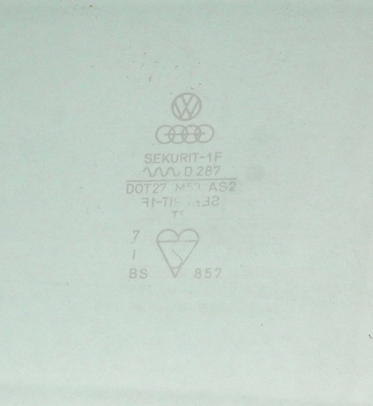 LH Front Window Door Exterior Glass 75-84 VW Rabbit GTI Jetta MK1 2DR Genuine