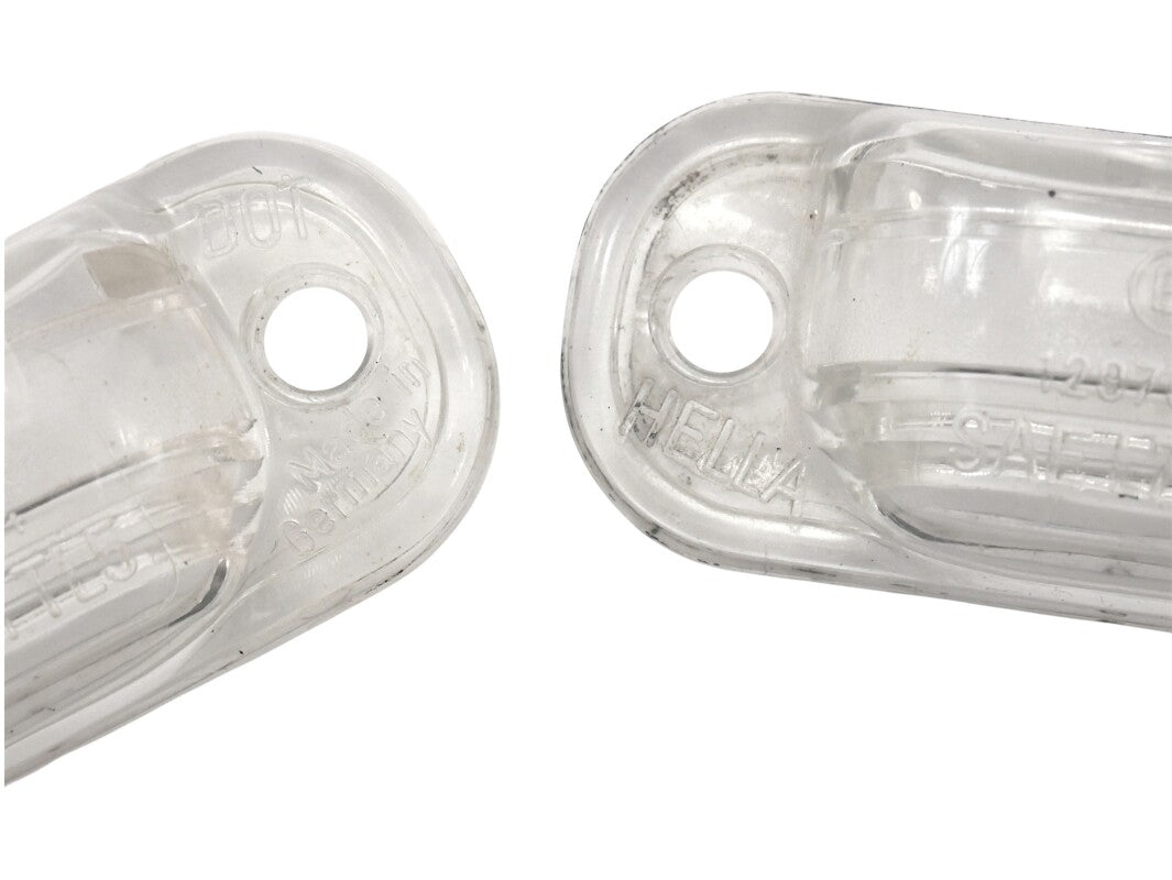 2x License Plate Light Lamp Lens 80-91 VW Vanagon T3 - Genuine OEM Hella