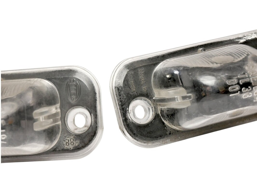 2x License Plate Light Lamp Lens & Bulb Holders 85-92 VW Jetta Golf GTI MK2 OEM