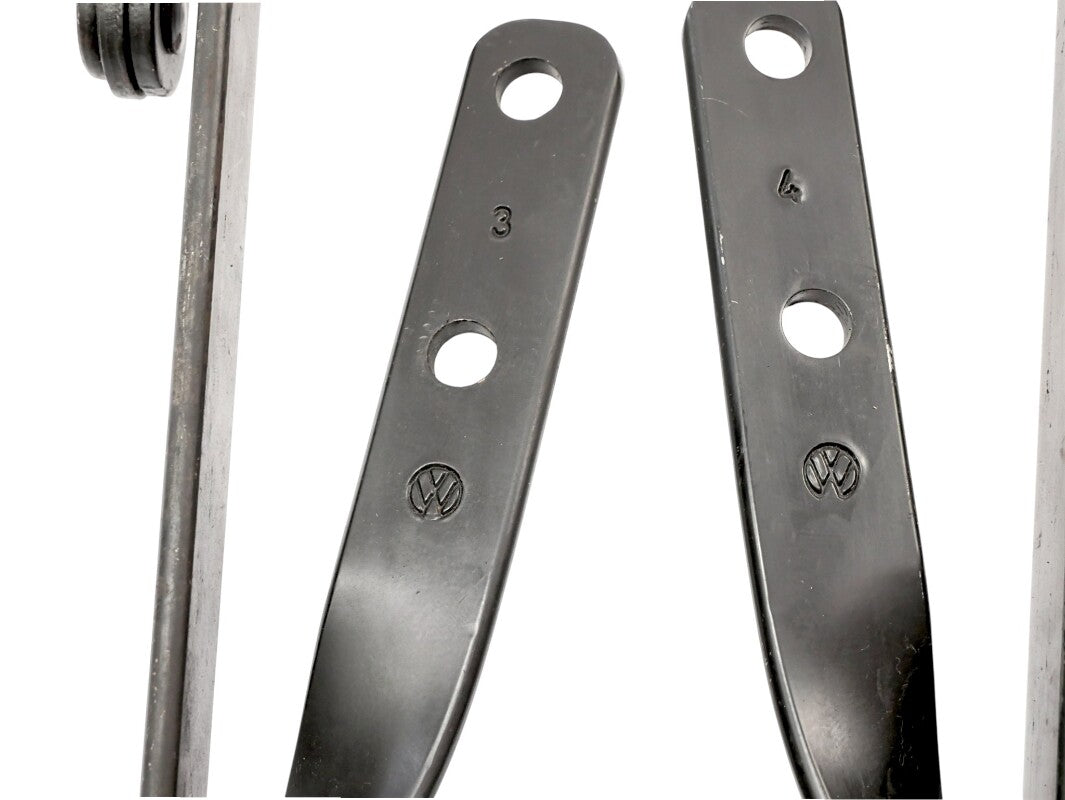 Convertible Top Hinges Supports Pair 95-02 VW Cabrio MK3 MK3.5 - Genuine OEM
