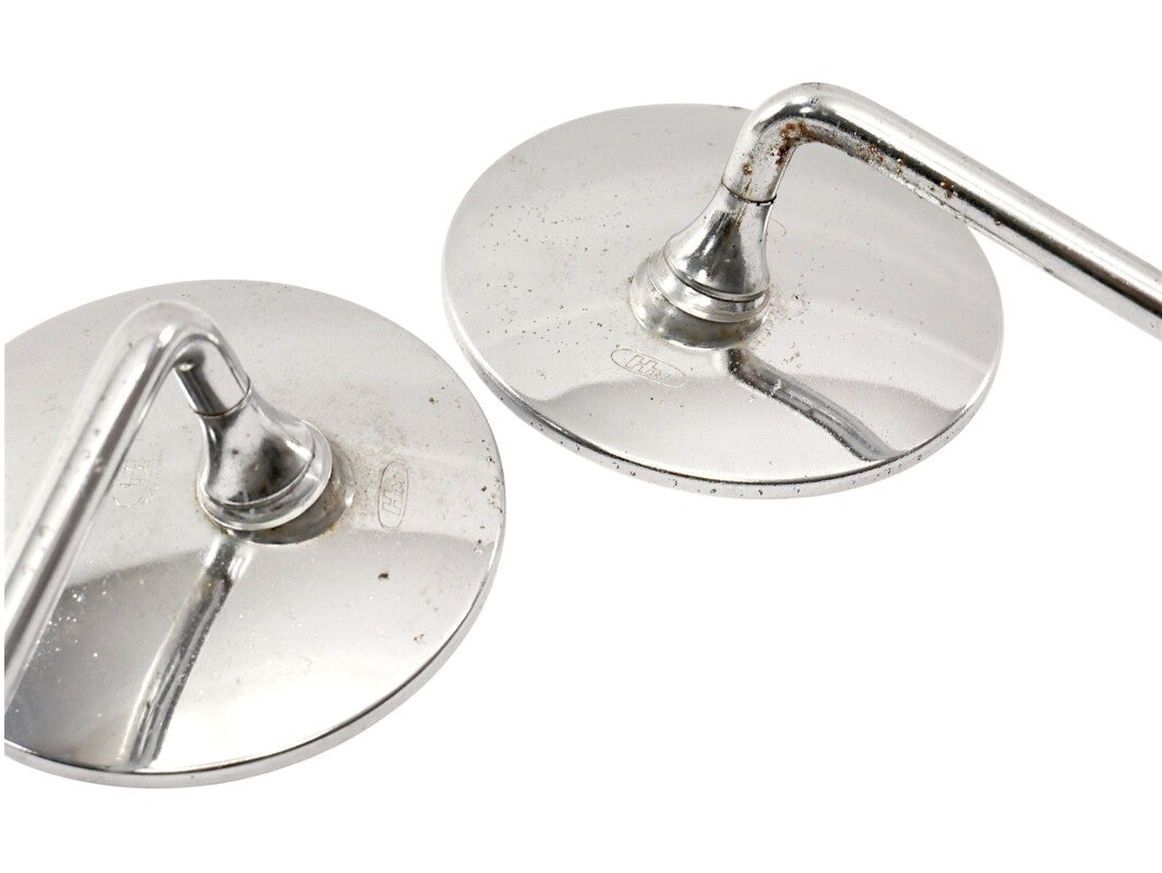 Vintage 4" Chrome Honda CB Motorcycle Mirrors 10mm - Genuine HM
