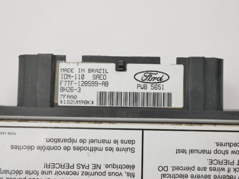 IDM Diesel Injection Module 1999 Ford F-450 7.3 - Genuine - F7TF-12B599-AB