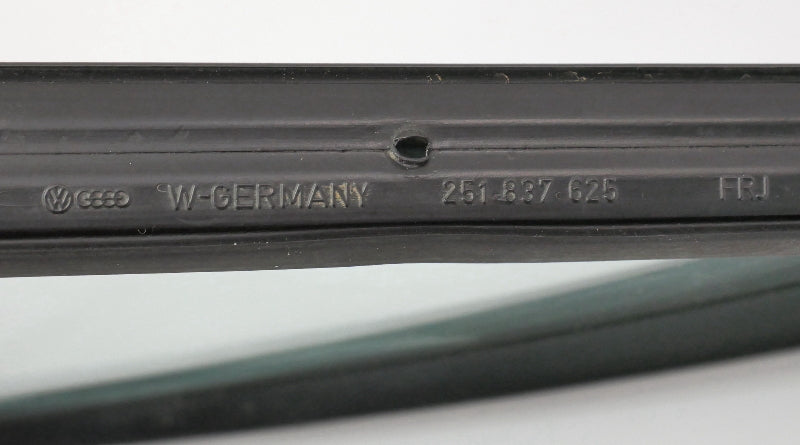 LH Door Solid Non-Vent Quarter Side Window Glass 80-91 VW Vanagon T3 - OEM