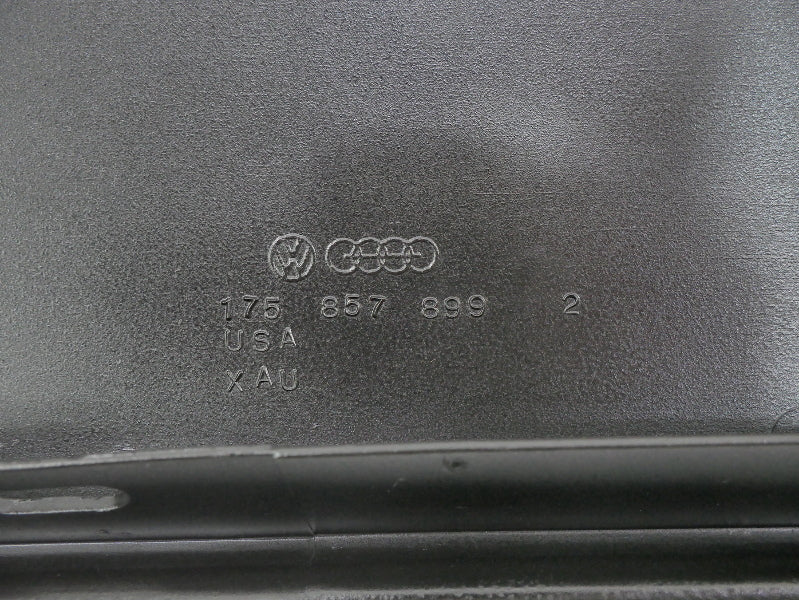 LH Lower Dash Cover Panel 81-84 VW Rabbit Pickup Mk1 - Black - OEM - 175 857 899