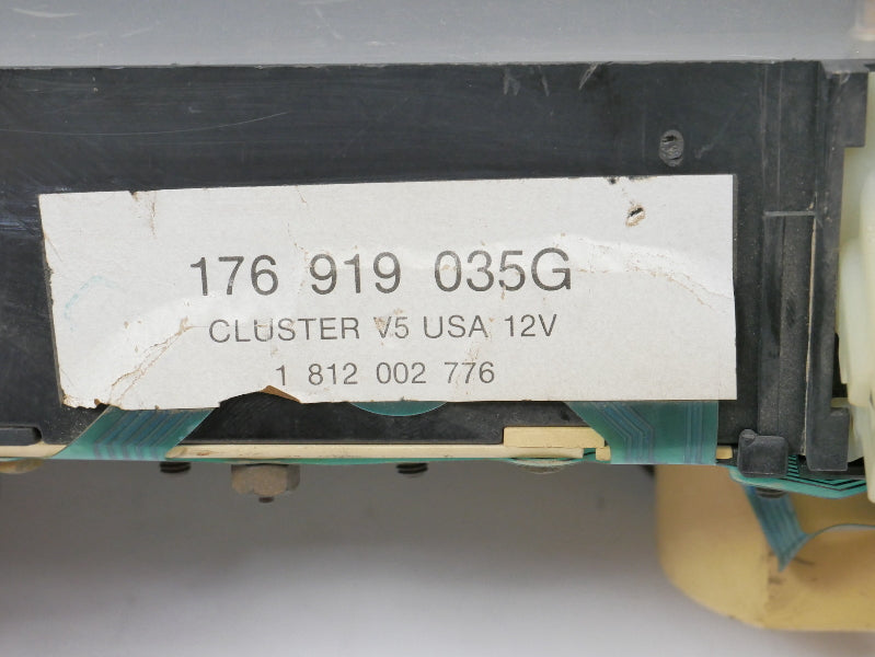 Gauge Cluster Speedometer 85-89 VW Jetta Golf MK2 Diesel CE1 - 176 919 035 G