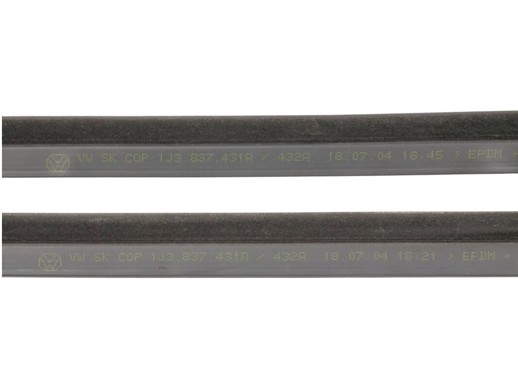 Window Molding Seal Scraper Trim Set 99-05 VW Golf GTI 2 Door MK4 - Genuine