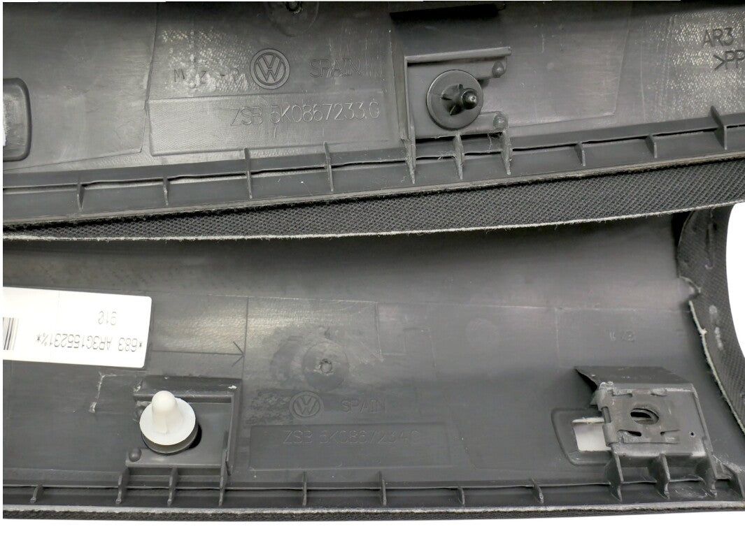 Black Headliner Conversion Kit 10-14 VW Golf GTI MK6 4-Door Sunroof Pillars OEM