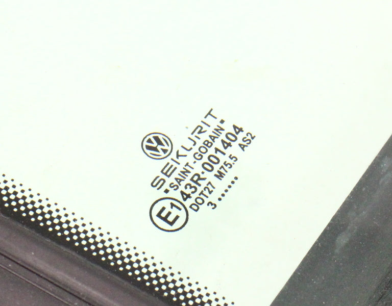 LH Rear Small Quarter Door Side Window Exterior Glass 04-06 VW Phaeton - Genuine