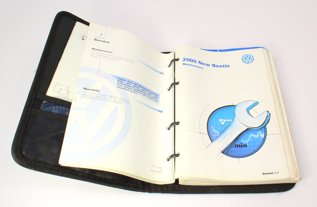 Owners Manual Book 2000 VW New Beetle - Genuine