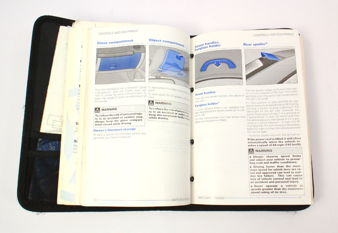 Owners Manual Book 2000 VW New Beetle - Genuine