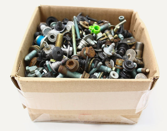 Box of Hundreds of Nuts Bolts Screws Hardware For 06-10 VW Passat B6 - Genuine