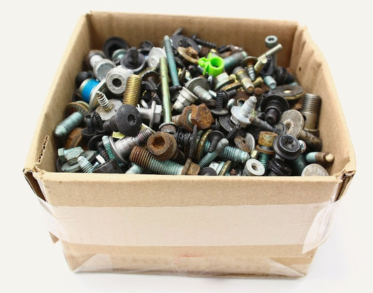 Box Full Hundreds of Nuts Bolts Screws Hardware For 98-05 VW Passat - 28 LBS