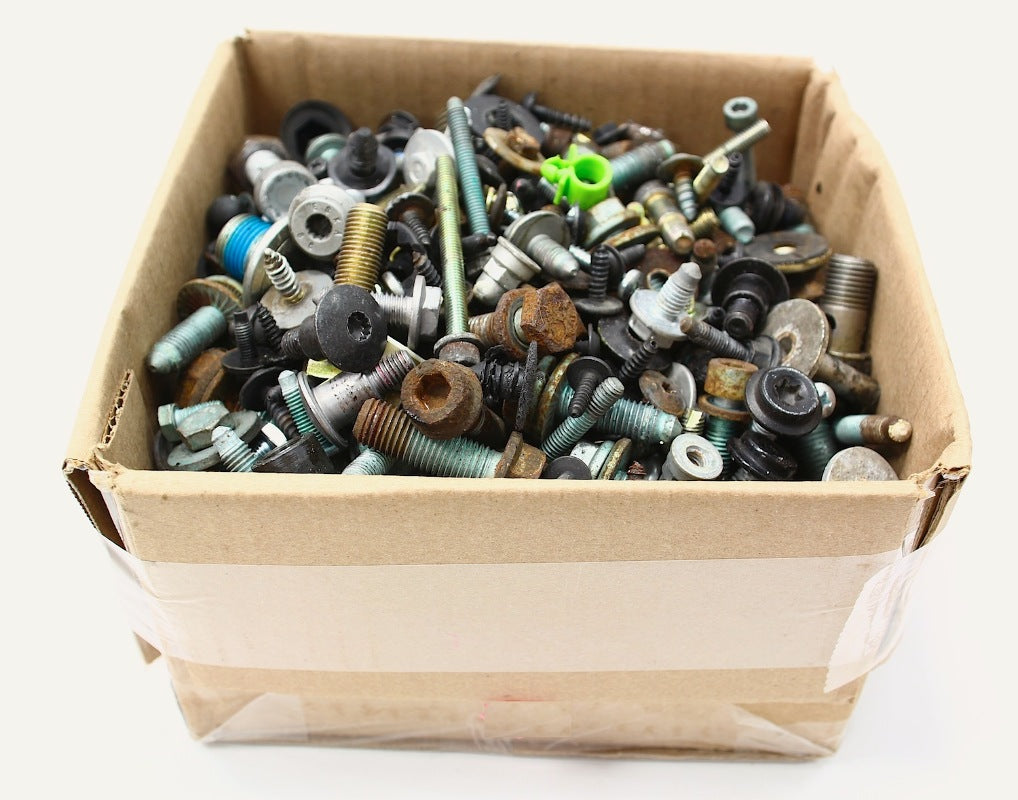 Box Full Hundreds of Nuts Bolts Screws Hardware For 98-05 VW Passat - 28 LBS