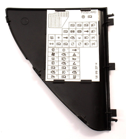 Dash Fuse Panel Door Diagram Trim VW Jetta Golf GTI 99-05 MK4 - 1J1 858 223 A