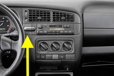 LH Radio Dash Trim 93-99 VW Jetta Golf GTI Cabrio MK3 - Genuine - 1H6 819 741