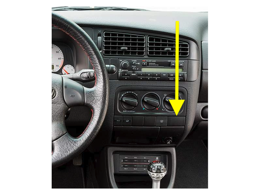 Dash Switch Blank Dummy Cover 93-99 VW Jetta Golf GTI MK3 - Genuine  1H0 858 180