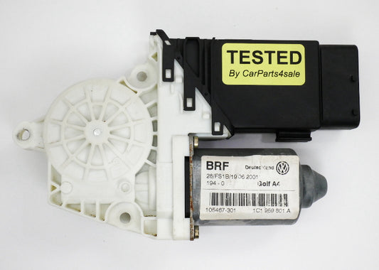LH Front Power Window Motor 02-05 VW Jetta Golf MK4 - Genuine - 1C1 959 801 A