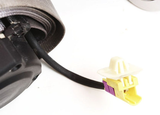 RH Front Seat Belt 99-01 VW Jetta Golf MK4 - Gray - Genuine - 1J4 857 706 L