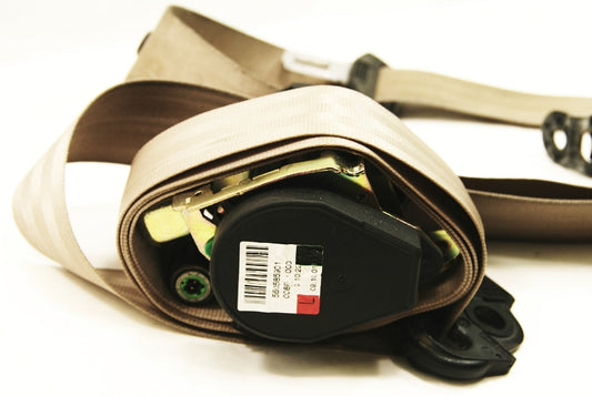 LH Front Seat Belt Seatbelt 02-04 Audi A6 C5 - Beige - 4B0 857 705 A