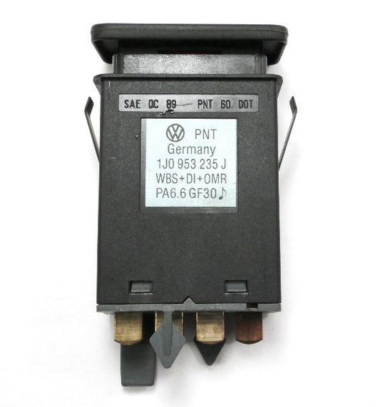 Hazard Dash Switch Relay Button 99-05 VW Jetta Golf GTI MK4 - 1J0 953 235 J