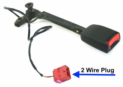 LH Front Seat Belt Buckle Receiver 98-01 VW Passat B5 - Black - 3B1 858 471