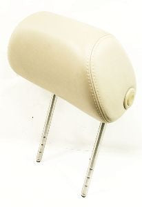 LH Front Headrest Head Rest 99-02 VW Cabrio Beige Leather - Genuine -