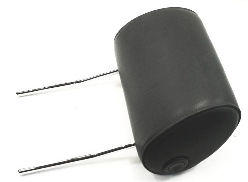 LH Front Seat Headrest 02-05 Audi A4 B6 - Black Leather - Genuine