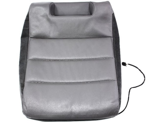 LH Rear Seat Backrest Cover 01-05 Audi Allroad  Heated Black & Dark Gray Leather