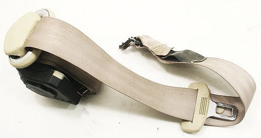 LH Rear Seat Belt 98-01 VW Beetle - Beige Tan - Genuine - 1C0 857 805 A