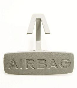 B Pillar Airbag Trim Clip Cap 99-05 VW Jetta Golf Gray Emblem Badge 1J0 853 437